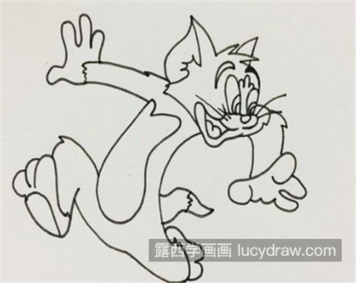简单又好看汤姆猫的简笔画图片大全 简单汤姆猫简笔画步骤图画法