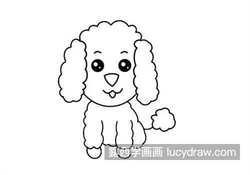简单又好看泰迪狗的简笔画图片大全 带颜色可爱泰迪简笔画教程
