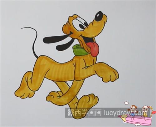 米老鼠中的高飞简笔画怎么画 迪士尼动画人物高飞简笔画教程