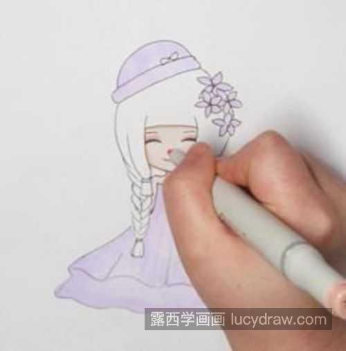 漂亮可爱小女孩简笔画画法教学 可爱又简单小女孩简笔画怎么画