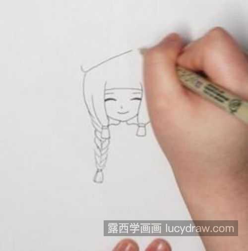 漂亮可爱小女孩简笔画画法教学 可爱又简单小女孩简笔画怎么画