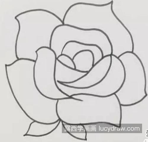 简单漂亮玫瑰花简笔画带步骤画法 好看超火的玫瑰花简笔画教学