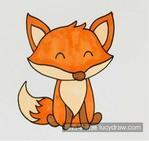又简单又可爱狐狸的简笔画怎么画 简单可爱狐狸的简笔画带步骤画法