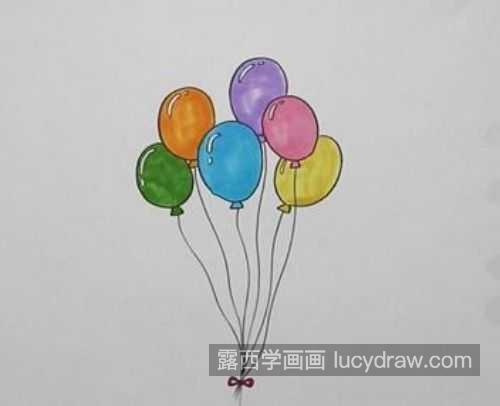 简单又漂亮气球的简笔画图片大全 好看彩色气球的简笔画怎么画