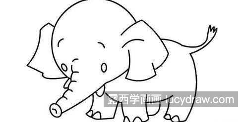 简单又好看大象的简笔画带步骤画法 最简单的大象的简笔画怎么画