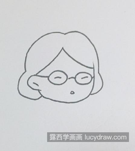 女生版动漫老师简笔画带步骤画法 简单又漂亮老师简笔画教学