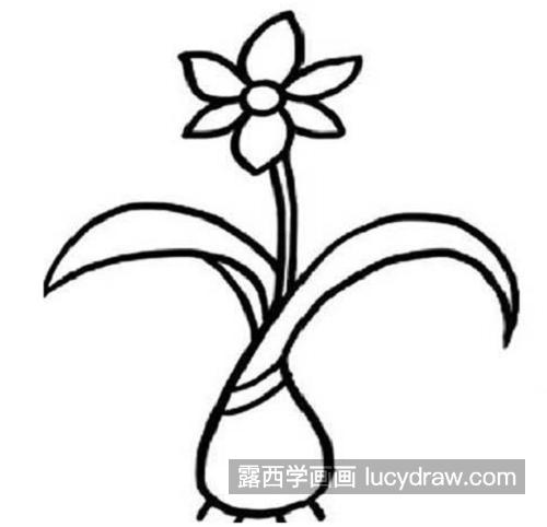 简单好看水仙花怎么画画法教学 带颜色水仙花的简笔画怎么画