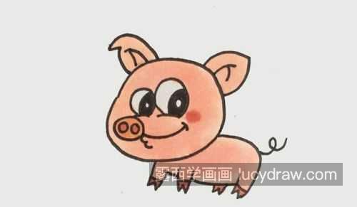 可爱又简单小猪简笔画教学 萌萌哒的简单漂亮小猪简笔画画法 