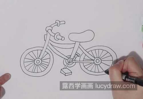 最简单自行车简笔画带步骤画法 简单又漂亮自行车简笔画教程