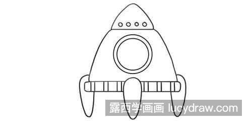 带颜色火箭的简笔画画法教学 简单又漂亮火箭的简笔画怎么画
