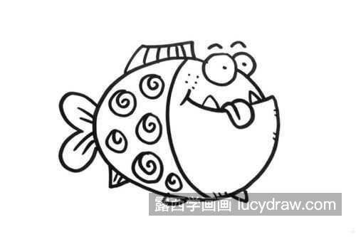 简单又可爱小鱼简笔画画法教程 彩色可爱小鱼简笔画怎么画