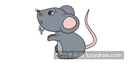 简单可爱老鼠的简笔画带步骤画法 卡通可爱老鼠的简笔画教学