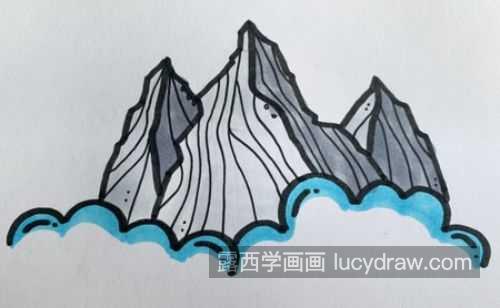 可爱卡通山峰的简笔画图片大全 好看又简单山峰的简笔画怎么画