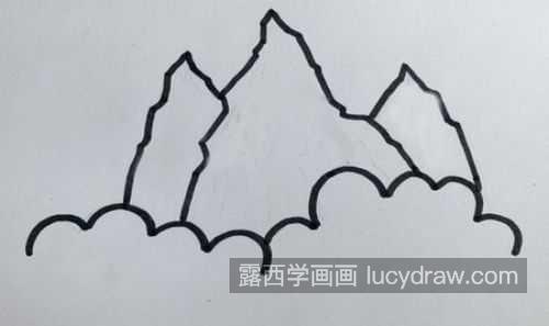 可爱卡通山峰的简笔画图片大全 好看又简单山峰的简笔画怎么画