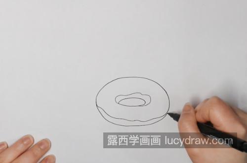 简单又漂亮甜甜圈简笔画怎么画 涂色可爱甜甜圈简笔画带步骤教学