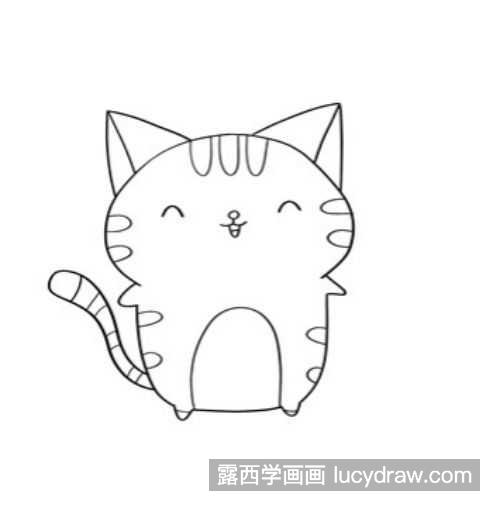 简单又可爱小猫咪简笔画画法教程 又可爱又漂亮小猫咪简笔画怎么画