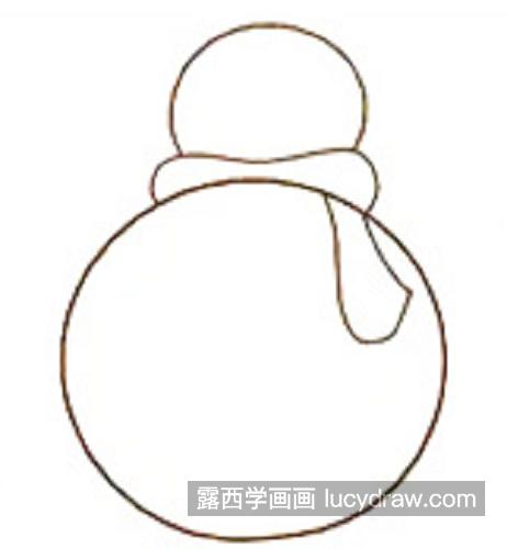 简单又漂亮雪人简笔画怎么画 Q版雪人简笔画儿童画教学