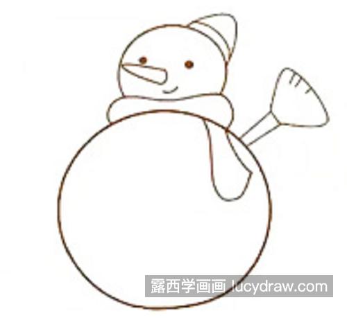 简单又漂亮雪人简笔画怎么画 Q版雪人简笔画儿童画教学