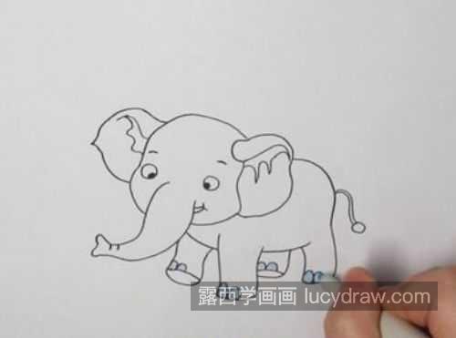 可爱又简单带颜色大象简笔画教学 简单又好看大象简笔画图片大全
