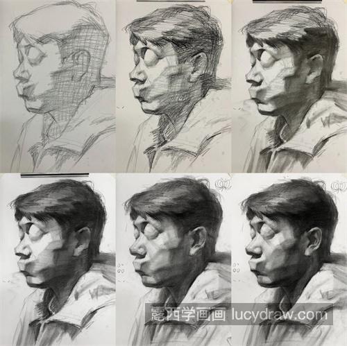 素描人物头像的基本步骤图文教程 搞定素描头像素描五官详解