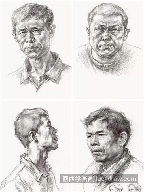 全面实用素描头像拿高分技巧教程 零基础详解素描头像画法