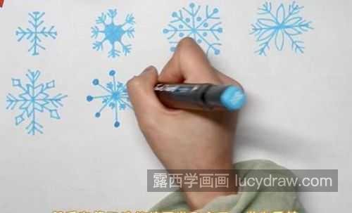 简单又漂亮雪花简笔画怎么画 又漂亮又可爱简笔画一步一步画法