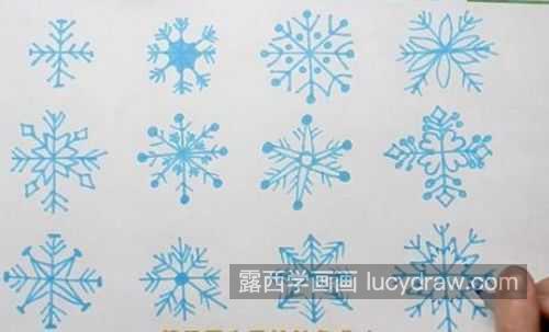 简单又漂亮雪花简笔画怎么画 又漂亮又可爱简笔画一步一步画法