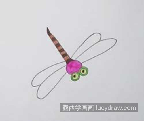 简单又漂亮带颜色蜻蜓简笔画教学 又漂亮又美丽蜻蜓简笔画怎么画