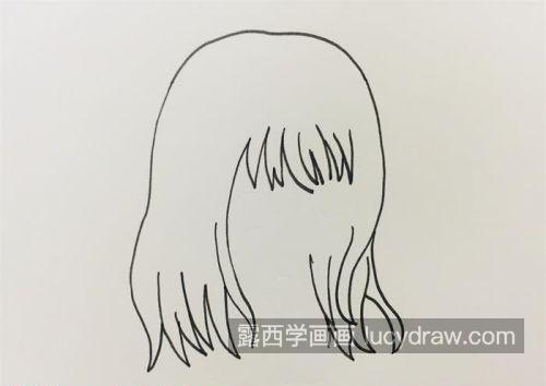 霸气简单二次元少女简笔画画法教程 可爱版二次元少女简笔画怎么画