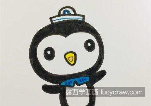 带颜色企鹅简笔画图片大全 简单又漂亮企鹅简笔画儿童画画法