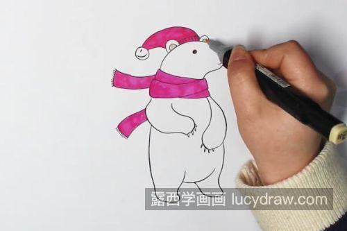 好看又漂亮北极熊简笔画怎么画 可爱一点北极熊简笔画带步骤画法