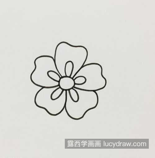 彩色可爱花朵简笔画图片大全 彩色单一花朵简笔画教学