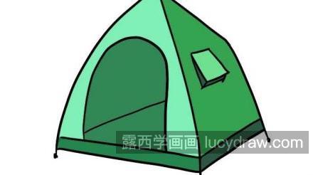 最简单的帐篷简笔画一步一步画法 简单又漂亮帐篷简笔画怎么画 