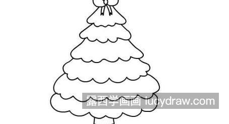 漂亮颜色圣诞树简笔画带步骤画法 简单又漂亮圣诞树简笔画教程