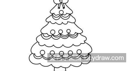 漂亮颜色圣诞树简笔画带步骤画法 简单又漂亮圣诞树简笔画教程