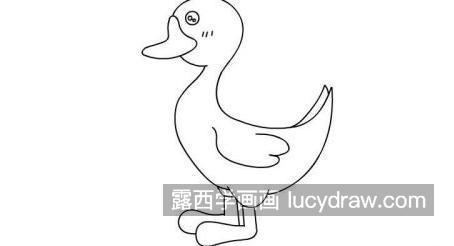 可爱彩色小鸭子简笔画一步一步画法 简单又可爱小鸭子简笔画怎么画