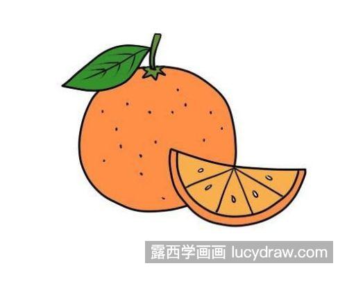 带颜色可爱橙子简笔画图片 可爱简单橙子简笔画图片大全