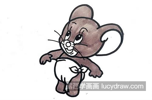 可爱猫和老鼠杰瑞简笔画怎么画 猫和老鼠杰瑞简笔画儿童画图片大全