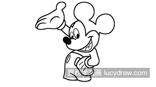 可爱彩色米老鼠简笔画图片大全 加颜色迪士尼米老鼠简笔画教学 