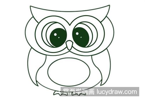 最简单的猫头鹰的简笔画怎么画 简单又漂亮猫头鹰的简笔画教学