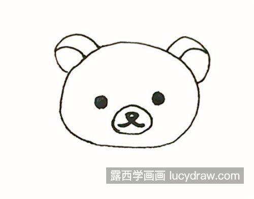 可爱带颜色小熊简笔画儿童画怎么画 可爱又简单彩色小熊简笔画教程