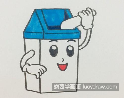 分类可爱垃圾桶简笔画画法教程 简单又可爱垃圾桶简笔画怎么画