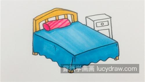 简单又漂亮卧室简笔画图片大全 带颜色好看卧室简笔画怎么画