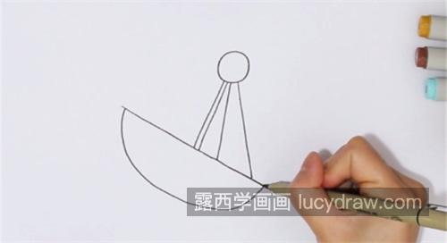 好看又漂亮海盗船简笔画带步骤教学 带颜色简单海盗船简笔画怎么画