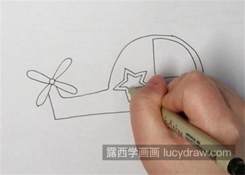 彩色直升飞机简笔画儿童简笔画教学 儿童彩色直升飞机简笔画怎么画