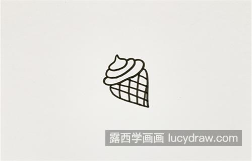 彩色可爱版冰淇淋简笔画图片大全 又简单又漂亮冰淇淋简笔画画法