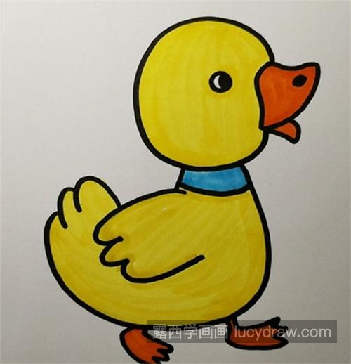 可爱彩色小鸭子简笔画带步骤画法 简单又可爱小鸭子简笔画怎么画