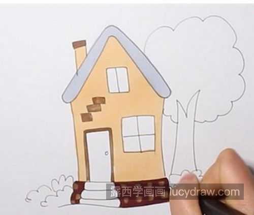 简单又漂亮小房子简笔画带步骤画法 彩色漂亮小房子简笔画教程