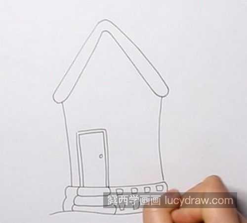 简单又漂亮小房子简笔画带步骤画法 彩色漂亮小房子简笔画教程