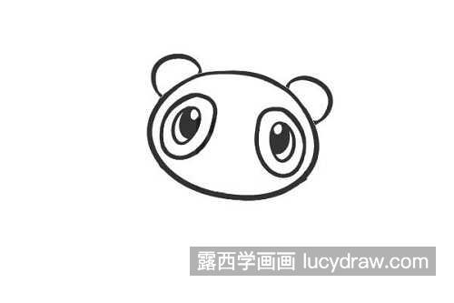 漂亮卡通版熊猫简笔画带步骤画法 简单又漂亮熊猫简笔画教程